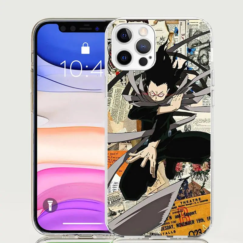 My Hero MHA Aizawa Shouta Phone Case For iPhone 17 Air 16 15 Plus 11 14 Pro Max 13 Mini 12 7 8 + SE Pattern Art Customized Cover