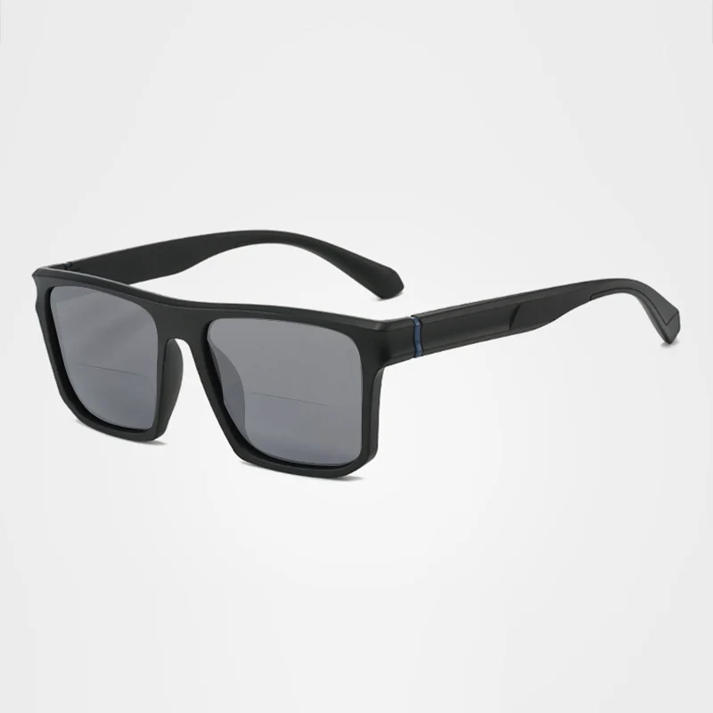 Men Women Square Bifocal Far Near Dual Vision Reading Glasses Trendy Driving Fishing Shade Presbyopia Eyewear Customize Lens