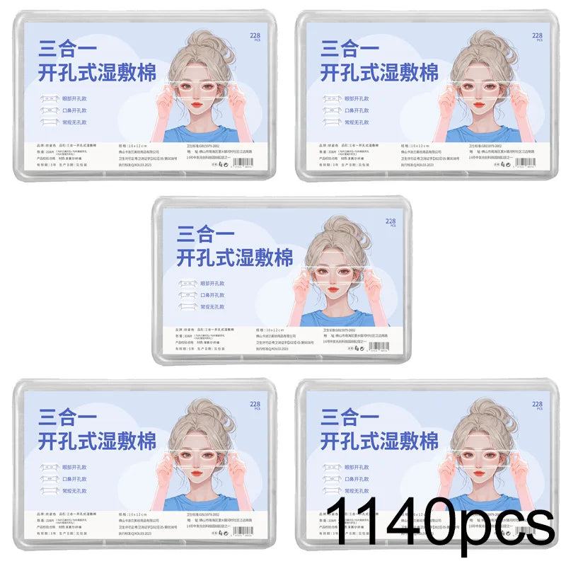 Wet-compress Cotton Pad Disposable Stretchable Mask Paper Makeup Removal Facial Mask Wet Compress Cotton Piece Skincare Tools