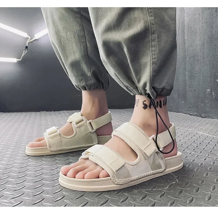 Hot Sale Of The Season New Men's Summer Sandals Beach Sports Slippers Anti-slip Soft Bottom Casual Driving Dual-purpose Slippers