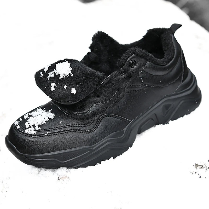 Winter Men Casual Shoes Breathable Warm Walking Sneakers Outdoor Lightweight Male Sport Shoes Lace-up Mens No-slip Running Shoes