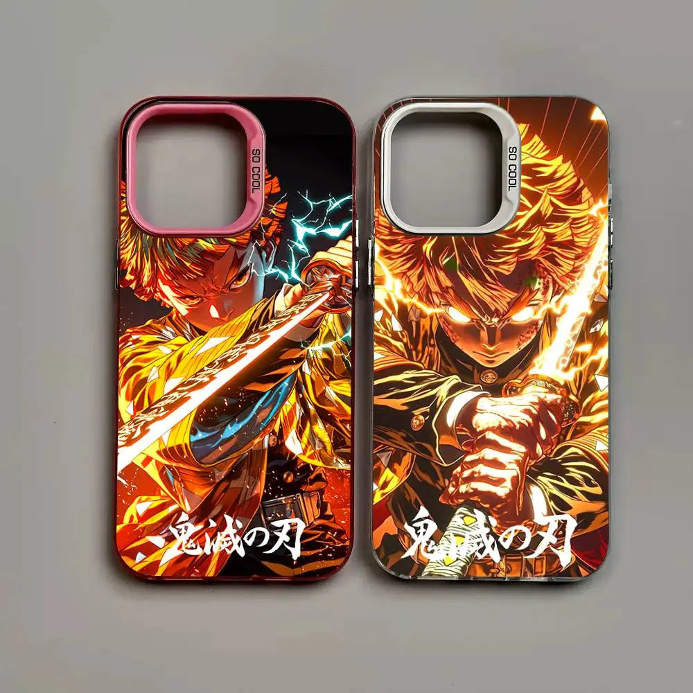 D-Demon Zenitsu S-Slayer Phone Cases For iPhone 17 16e 15 14 13 12 11 Plus Pro Max ProMax Colorful Covers