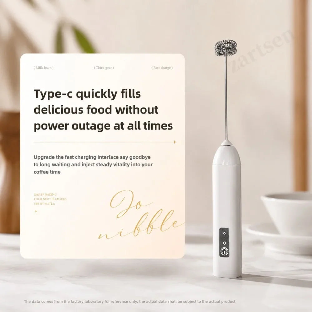 Handheld Electric Milk Frother Mini Coffee Foam Maker Portable Milk Whisk Mixer for Home Latte Cappuccino