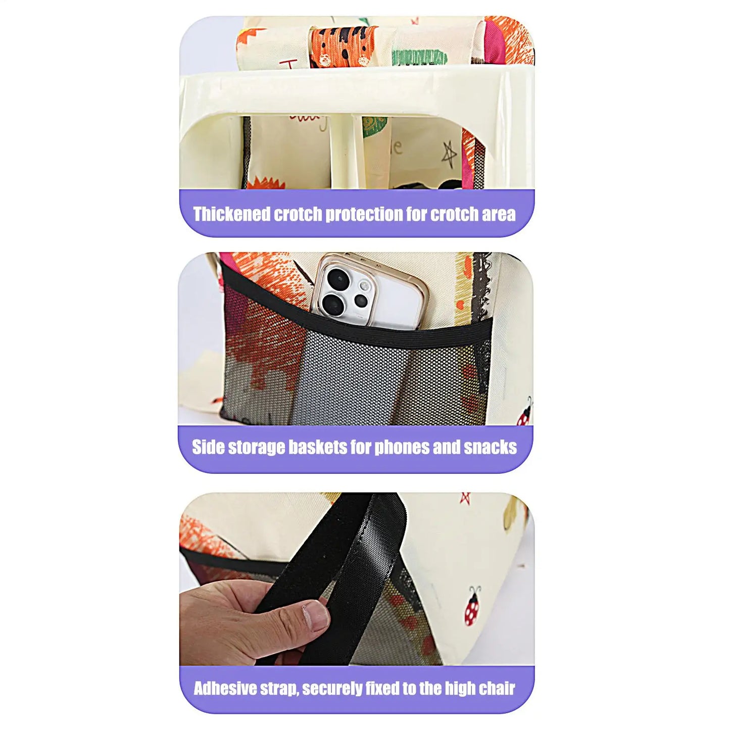Kids Shopping Cart Cover Swing Liner For Children Kids Booster Seat Cover For Restaurant Dining Room Home Vacation Shopping