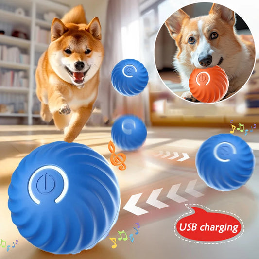 Smart Dog Toys Ball Electronic Interactive Pet Toy Moving Ball USB Automatic Moving Bouncing for Puppy Birthday gift Cat Product