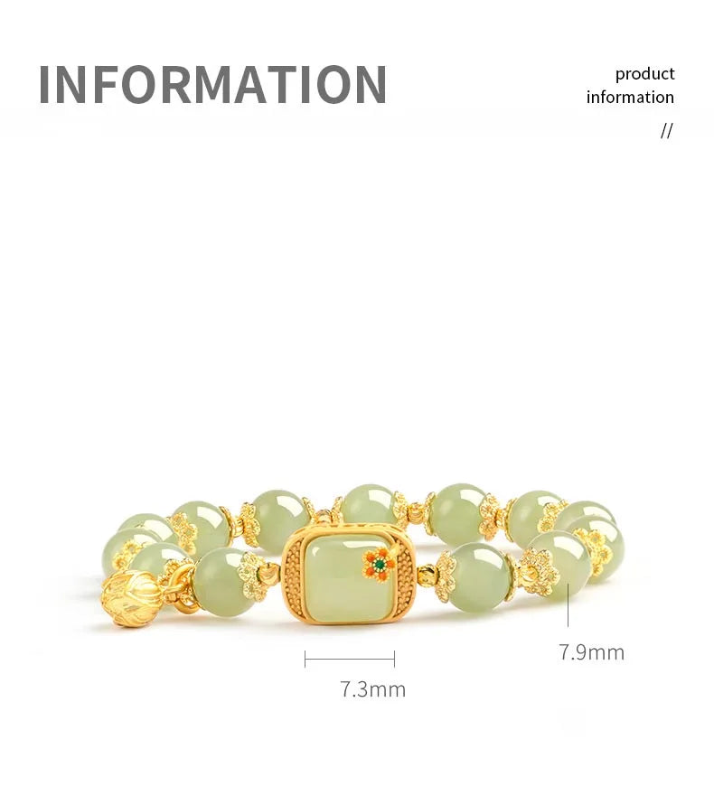 Elegant Temperament Jewelry Natural Hetian Jade Bracelet High Sense For Female Party Wedding Jewelry Gift