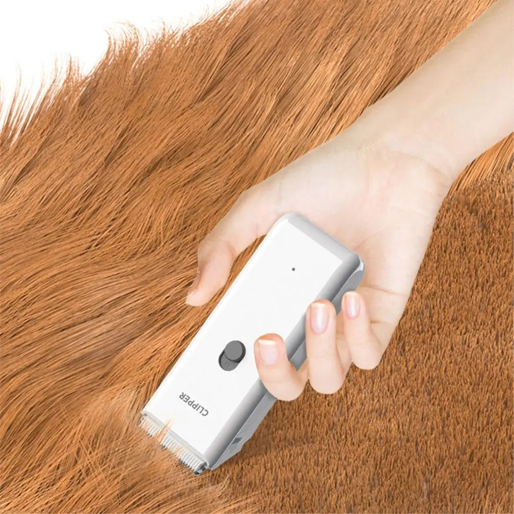 Professional Dog Hair Clipper Low Noise Waterproof Cat Grooming Clipper Mute Wireless Pet Hair Trimmer For Cats and Dogs