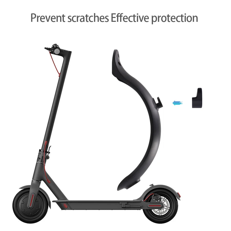 For Xiaomi Mijia MI M365 1S M187 Pro E-Scooter Tire Splash Fender with Rear Taillight Front Back Guard Mudguard screw line Parts