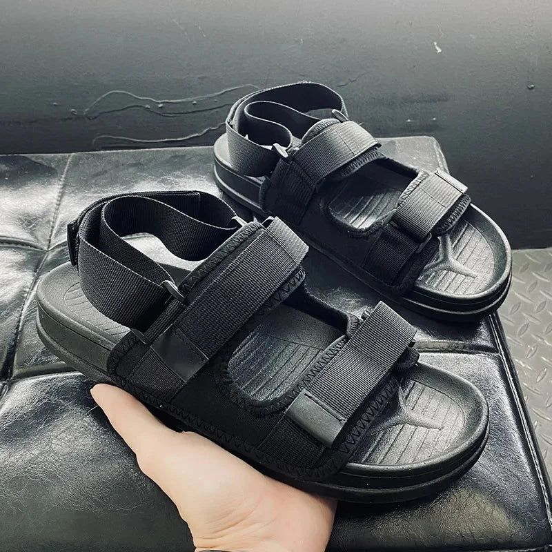 Hot Sale Of The Season New Men's Summer Sandals Beach Sports Slippers Anti-slip Soft Bottom Casual Driving Dual-purpose Slippers