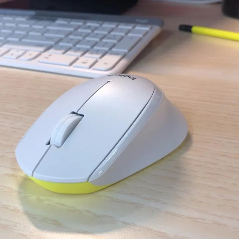 Logitech M330/M331 Wireless Silent Mouse, Ergonomic Comfort Design Quiet Click USB Plug and Play Mouse for PC Laptop Desktop