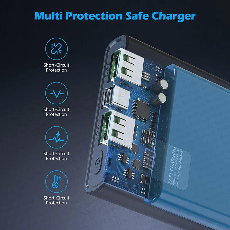 Lenovo Original 500000mAh Powerbank External Spare Battery Portable Charger For Xiaomi iPhone Super Fast Charging PowerBank