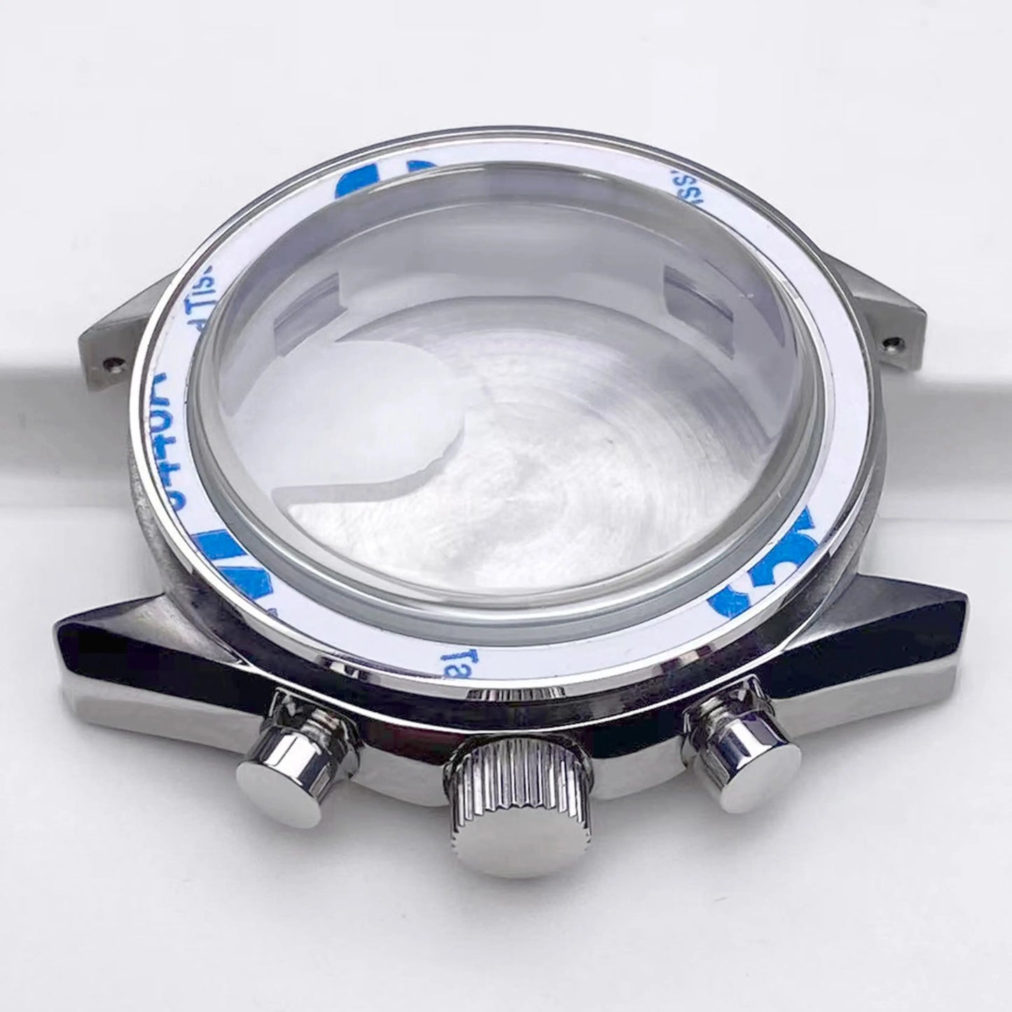 VK63 High Quality 39.7mm Case moonswatch metal case chronograph case Fit Vk63 movement Accessories vk63 Watch Box