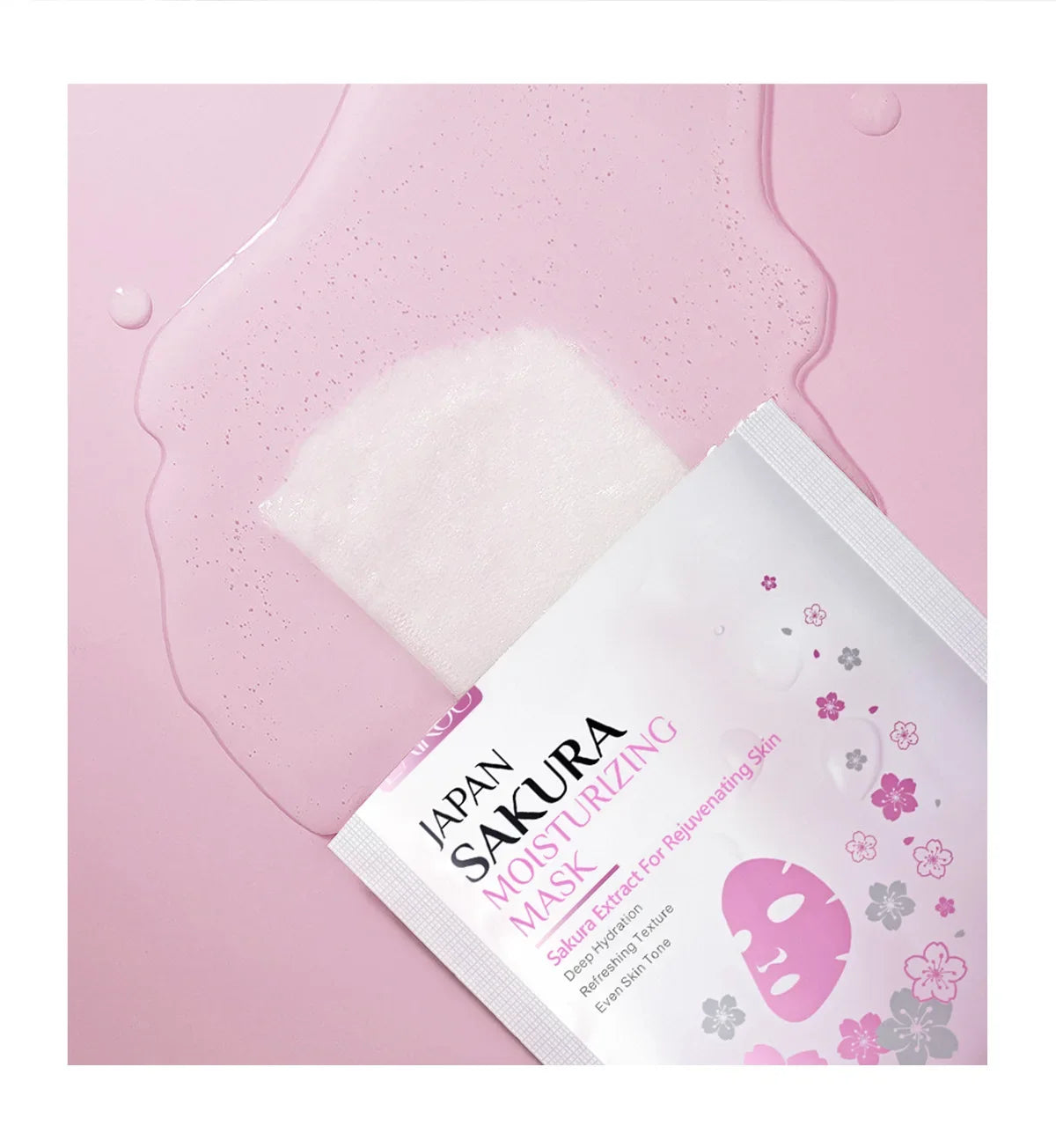 Laikou Sakura Hydrating Facial Mask Sheet Masks for Face Hydrating Shrinking Pores Moisturizing Face Masks Skin Care Cosmetics