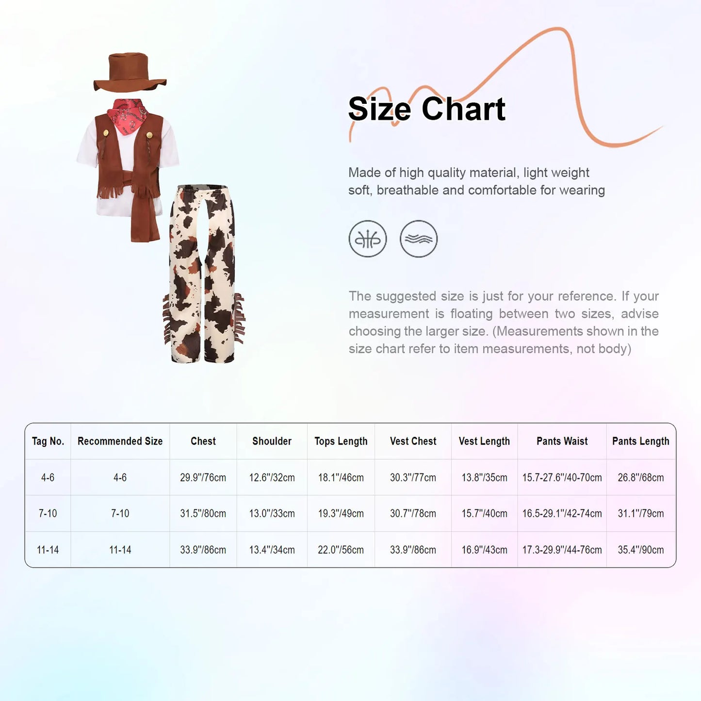 6Pcs Boys Western Cowboy Bandanna Halloween Cosplay Costume Dress Up T-shirt with Pants Vest Hat Bandana And Waistband Set