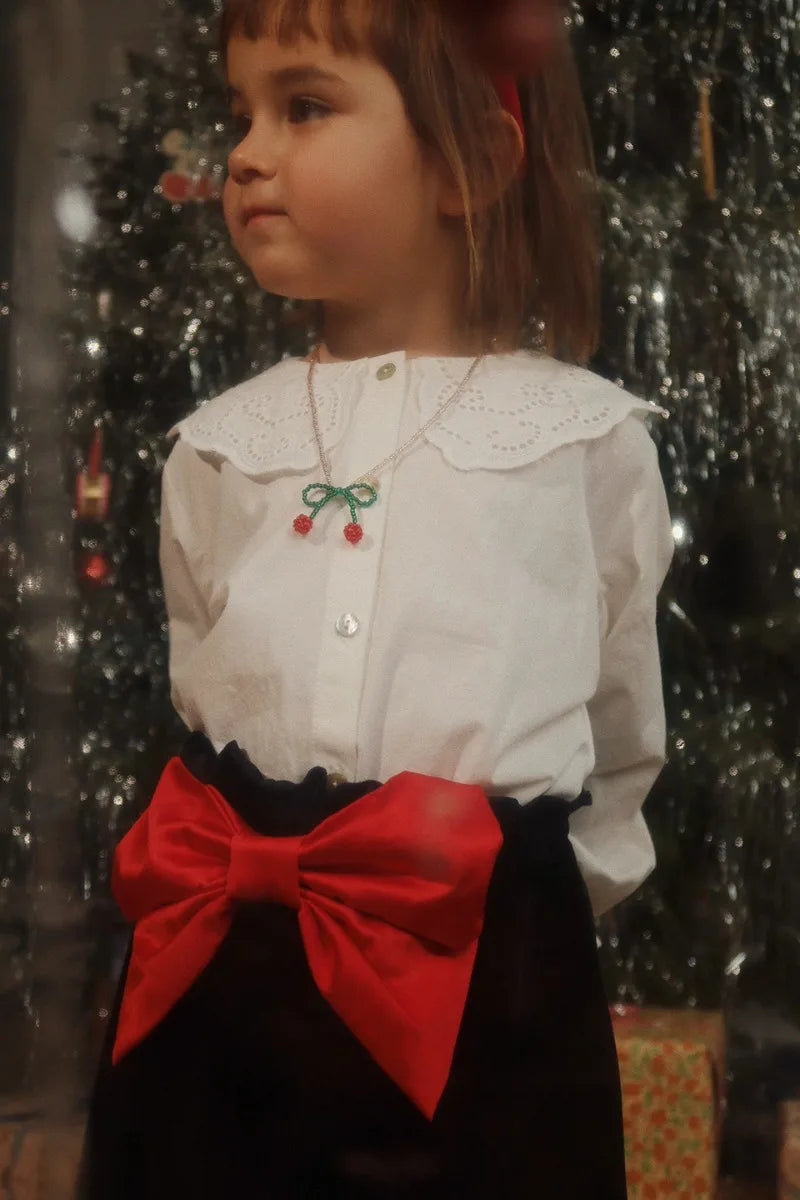 Autumn Winter Kids Christmas Dresses KS 2024 Velvet Bow Girl Princess Dress Baby Jumpsuit New Year Party Children's Clothing