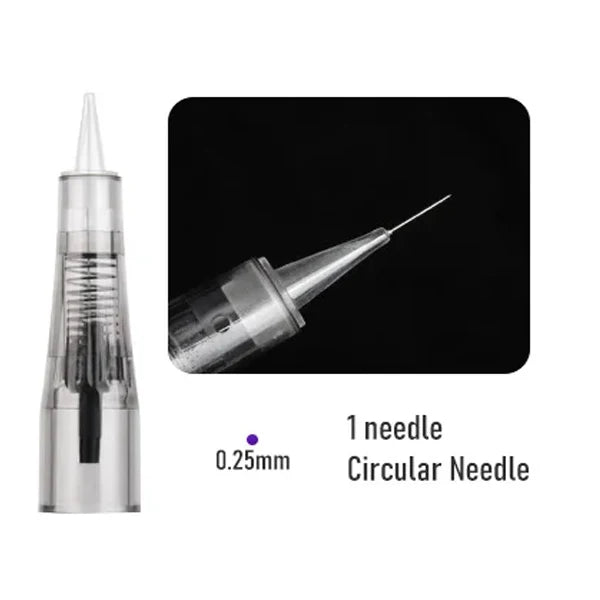 20PC Tattoo Needles Microblading Cartridge  Disposable Safety Sterilized For Micropigmentation Eyebrow Tattoo Accessori