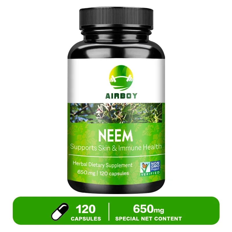 Organic Neem Supplement - Supports Skin, Immune, & Liver Health, Detox