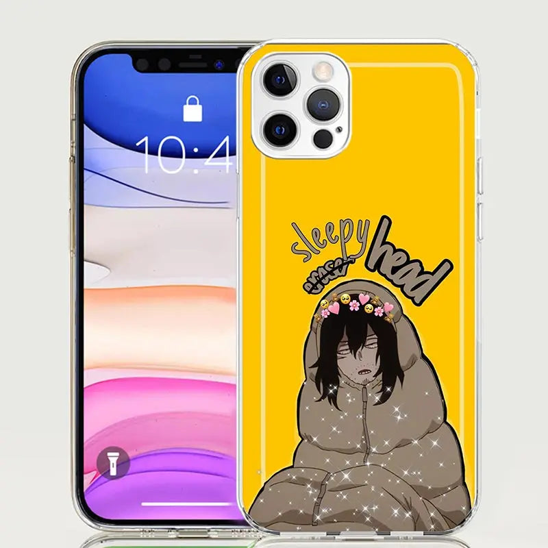 My Hero MHA Aizawa Shouta Phone Case For iPhone 17 Air 16 15 Plus 11 14 Pro Max 13 Mini 12 7 8 + SE Pattern Art Customized Cover