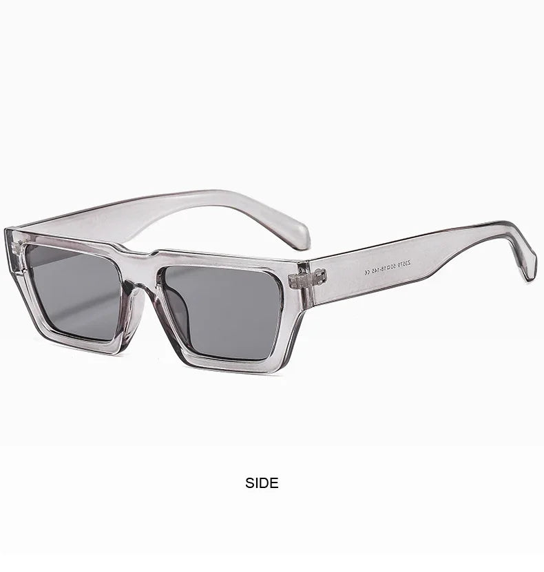 Square Sunglasses Men Women Retro Fashion Popular Sun Glasses Male Female Black Mirror Vintage Small Frame Oculos De Sol