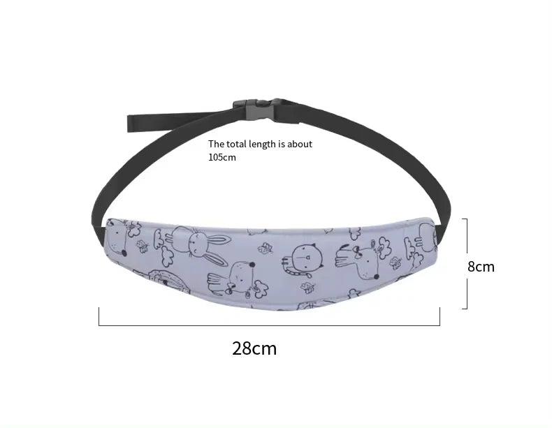PANGDUBE 2Pcs/set Baby Head Support Strap Car Seat Headrest Pillow Adjustable Neck Protector for Infant Child Safety Travel