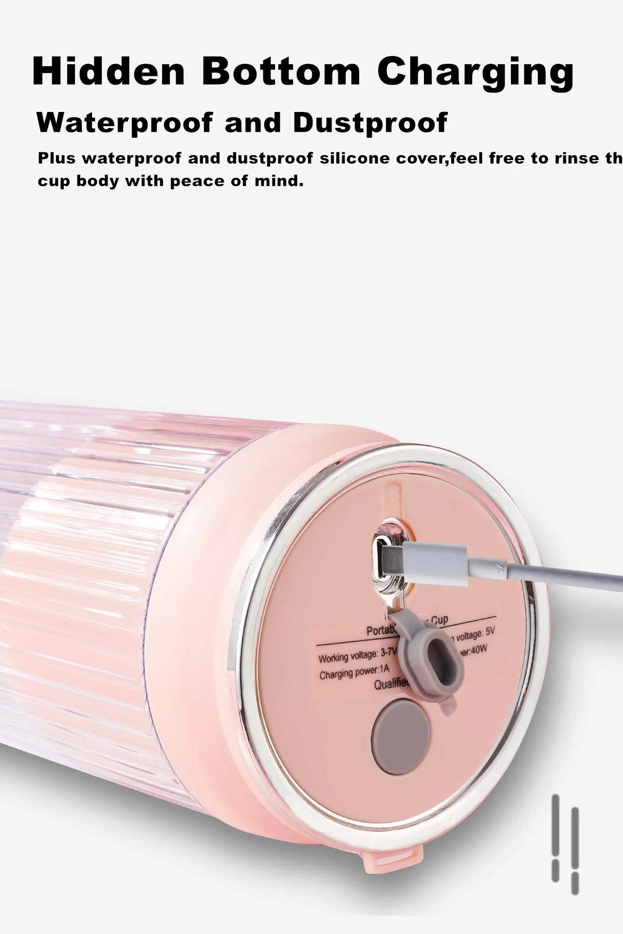 2026 Electric Juicer Cup 6 Blades Blender Milkshake Machine USB Portable Fruit Milk Mixing Tool Mini Fresh Juice Blender