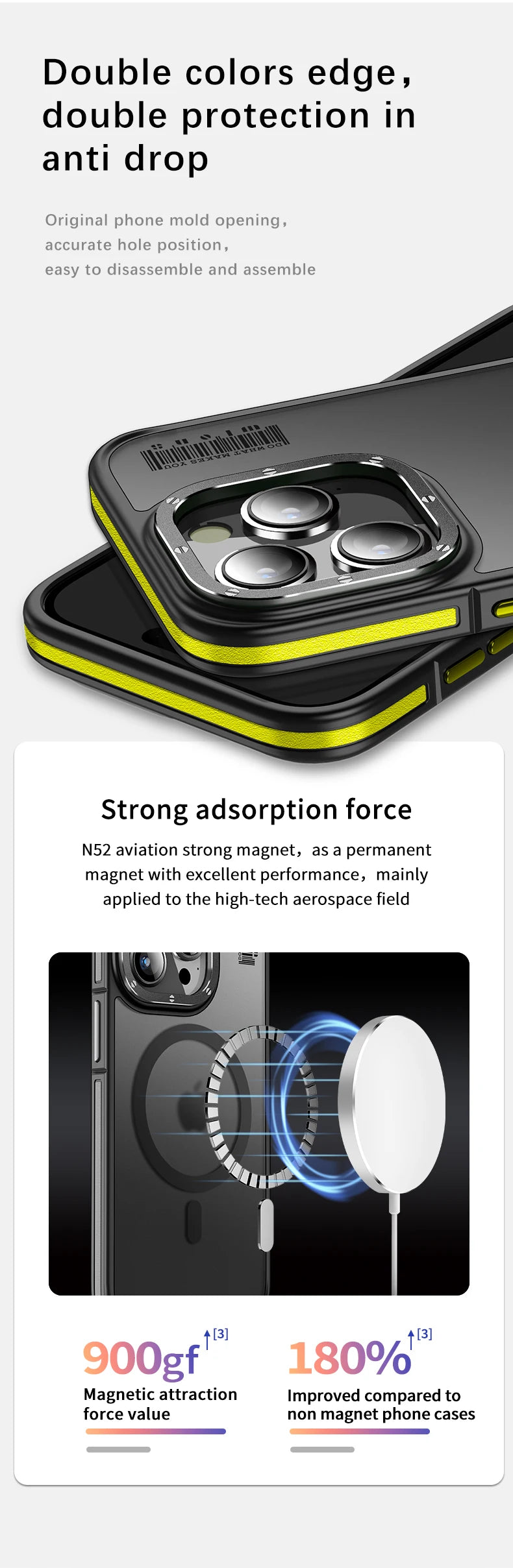 Official Original Splicing Skin Sensation Armor Shockproof Case for iPhone 15 14 Plus 13 Pro Max Magsafe Hybrid Phone Back Cover