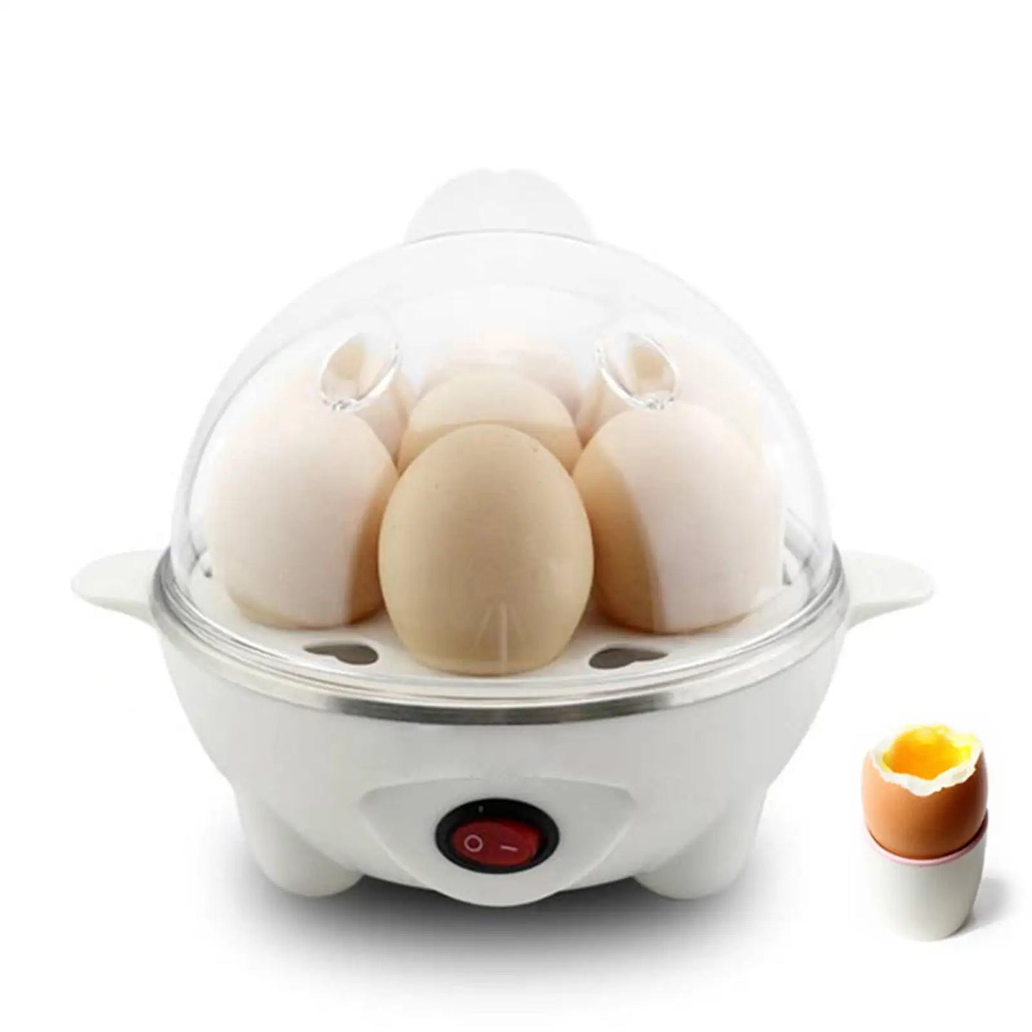 Boiled Egg Cooker Plug EU Cookware Stainless Multifunctional Egg Steamer for Cooking Breakfast