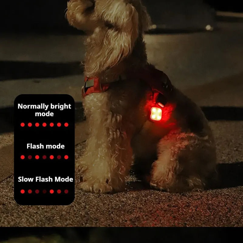 1pc Pet Luminous Pendant, Dog LED Walking Pet Cat Glowing Pendant Safety Luminous Collar Dog USB Rechargeable 3 Modes Flashlight