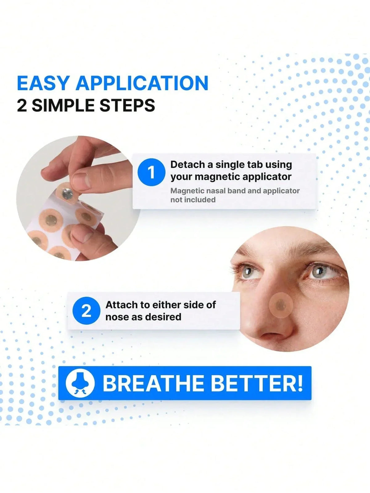 Physical Nasal Dilator Set, Anti-Snoring Nose Clips with Nasal Strips, Widen Nasal Passages & Boost Airflow, Improve Night Breathing for Better Sleep Quality