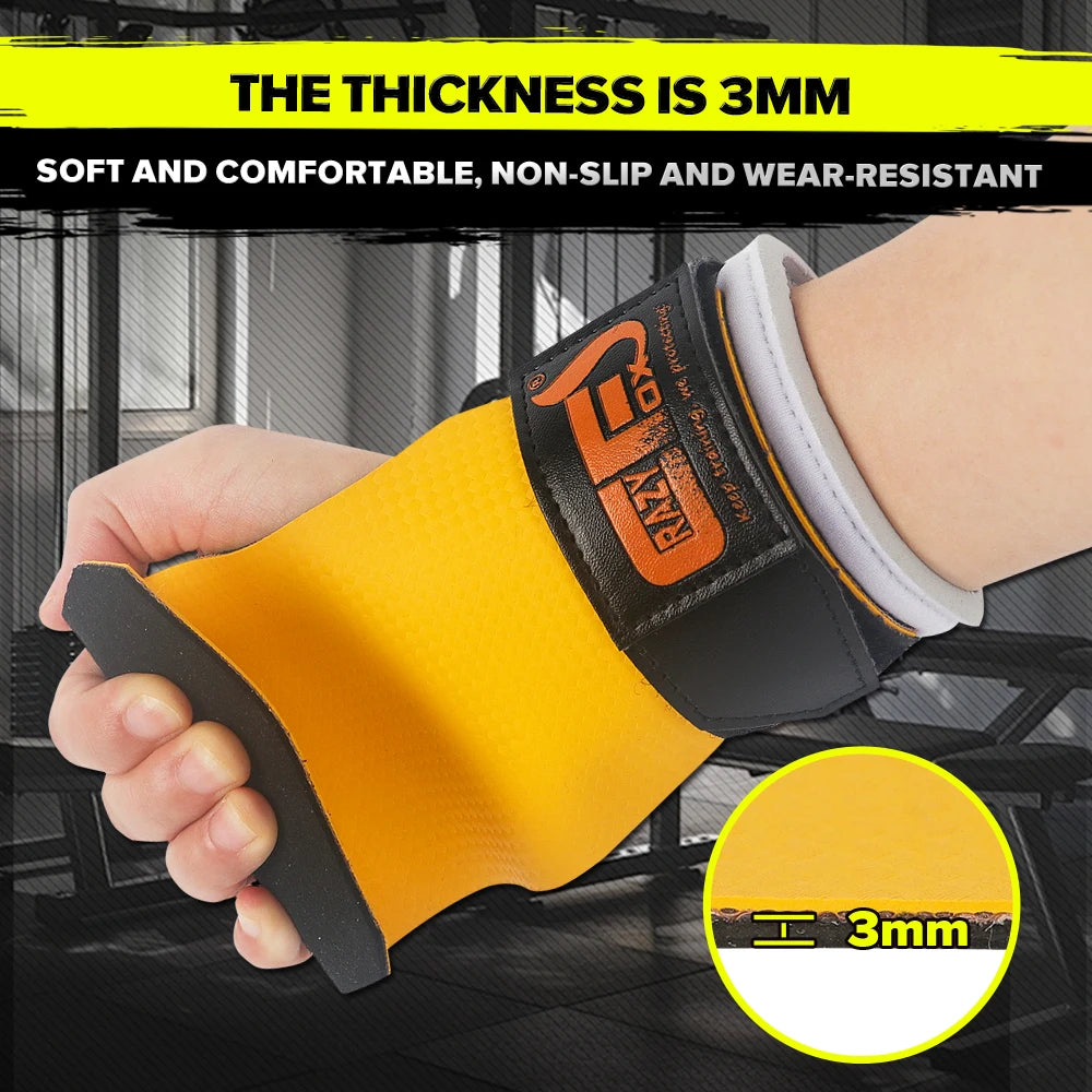 Weight Lifting Grips Gym Gloves Men Alternative Power Lifting Hooks for Deadlifts Neoprene Padded Wrist Support Calleras