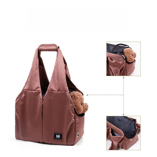Portable Puppy Shoulder Bags Breathable Cat Carrier Bag Cats Transporter Bag Travel Pet Carrier for Cat Dog Pets HandbagBackpack