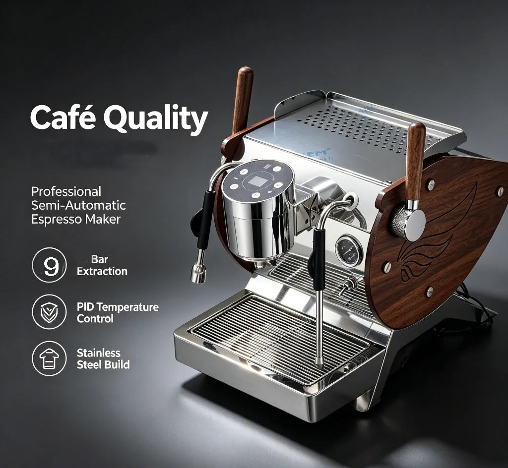 110V/220V New Style Commercial Dual Nested Boiler Coffe Pub Cafeteras Makinesi Coffee Maker Espresso Machine