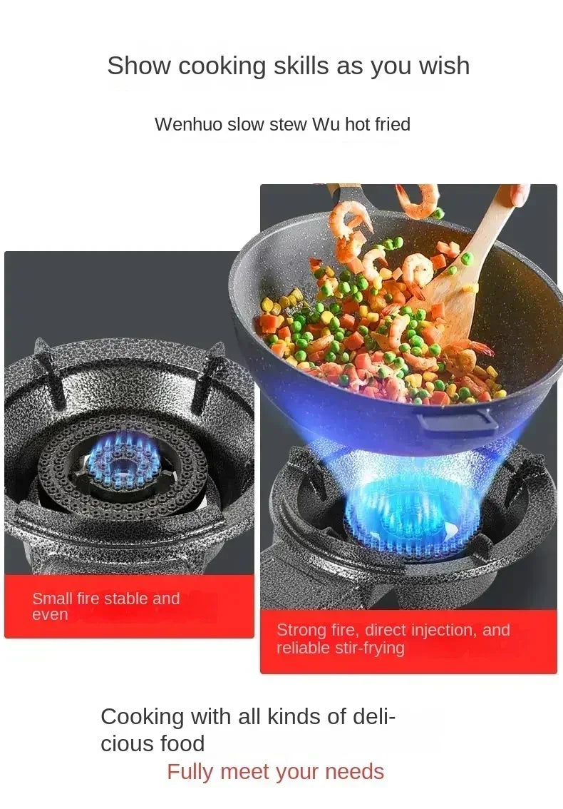 Powerful Gas Stove for Home and Commercial Cooking - Compatible with Natural Gas and LPG AD