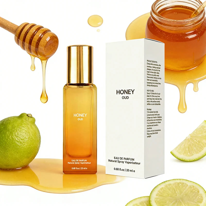 Honey Oud Rose Gourmet Scent Perfume,Women Sweet Warm Eau De Toilette,Lemon/Blackcurrant/Sandalwood/Vanilla Light Fragrance Mist