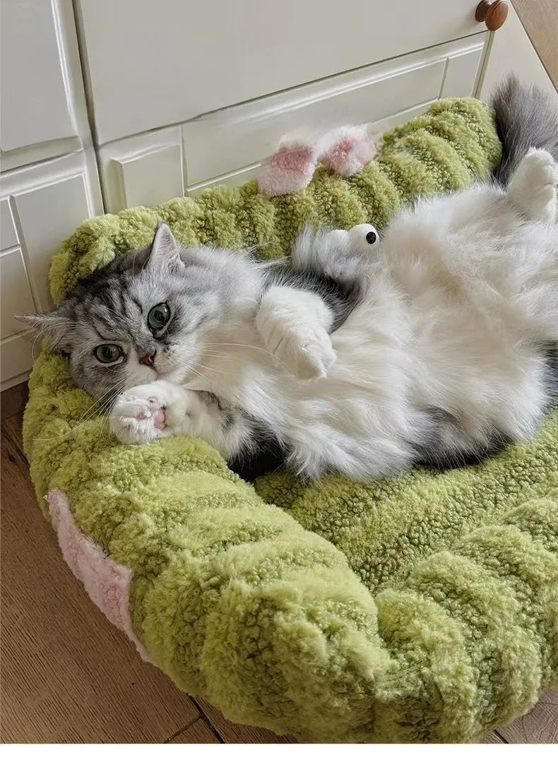 Cushion Winter Bed Puppy Special Sofa Kennel Winter Warm Pet Internet Celebrity Cat Nest Small Dog Dog Sleeping Mat