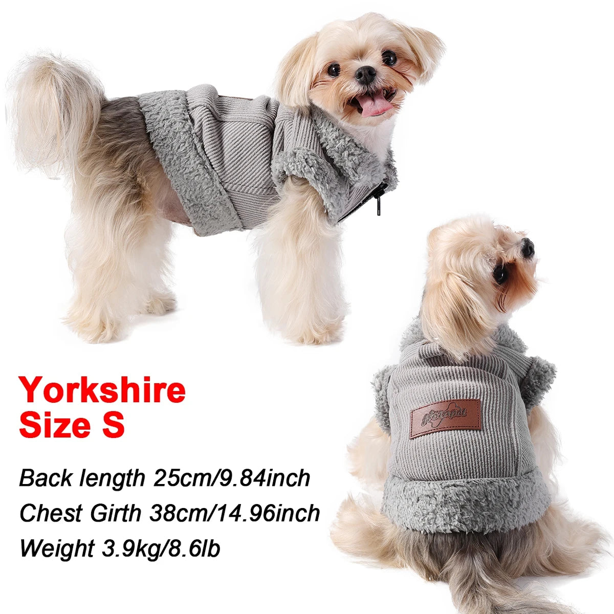 Pet Dog Jacket Coat For Small Medium Dogs Cats Winter Warm Fleece Puppy Clothes Windproof Cat Clothing Chihuahua Bulldog Outfits