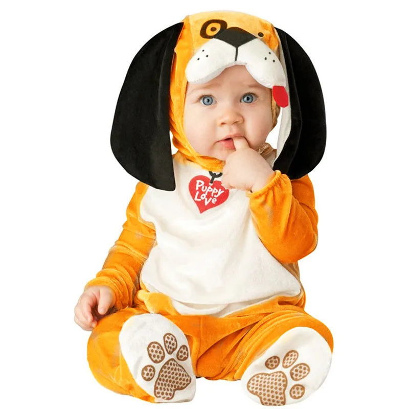 Halloween Baby Boy Girl Clothes Romper Onesie Newborn Toddler Christmas Rompers Flannel Warm Soft Baby Infant Costume