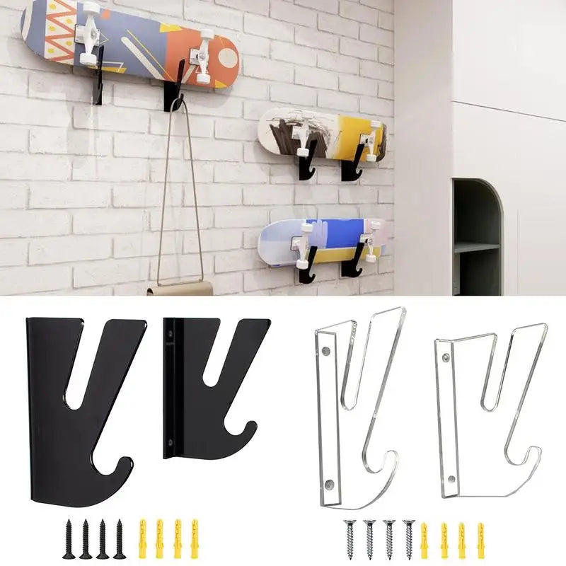 Skateboard Wall Mount Display Horizontal Storage Hanger For Longboard Skateboard Stand Skateboard Shelf Fits Virtually All