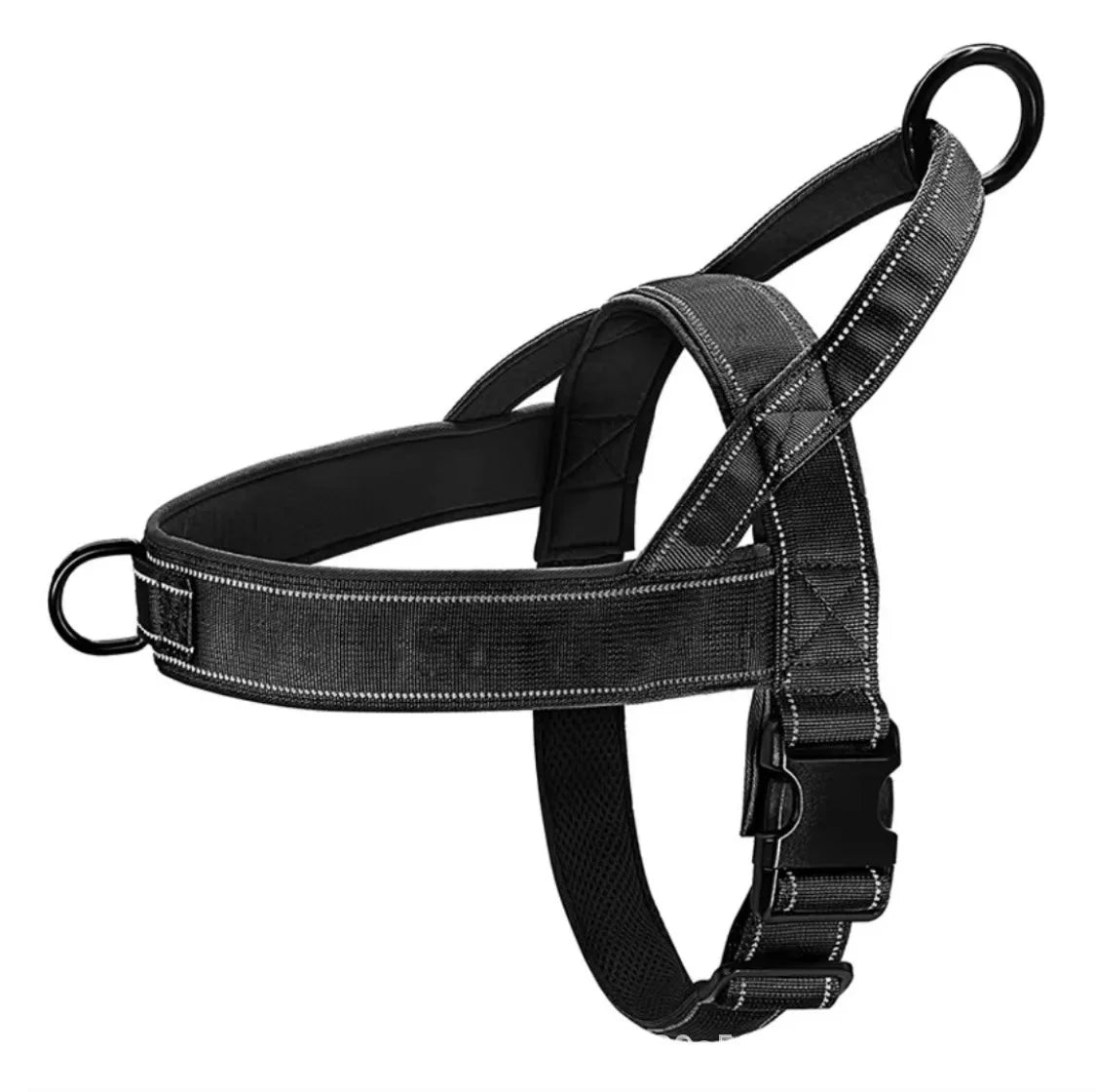 Tactical Dog Harness Anti Pull Nylon Adjustable for Large Breeds Outdoor Training Vest with Handle and Reflective