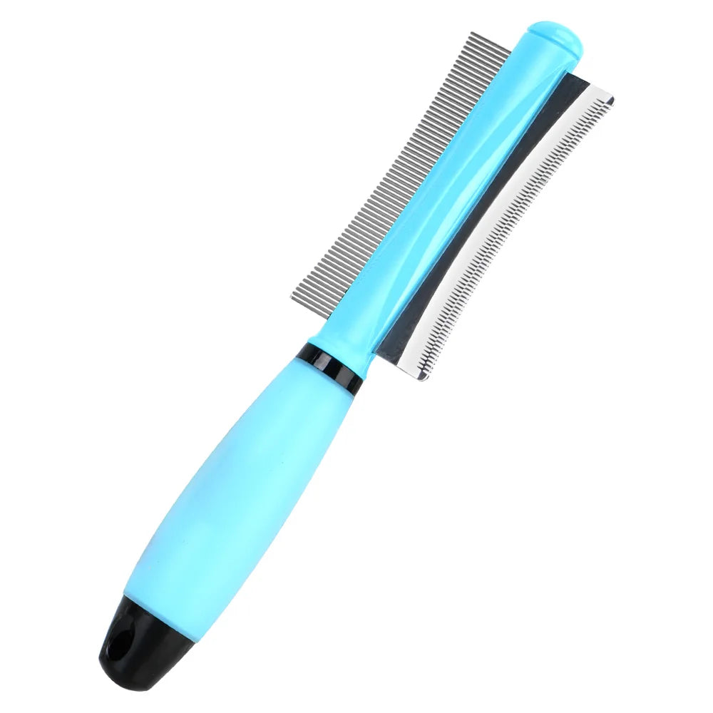 For Cat Dog Hair Remover For Cat Grooming Tool Easy Deshedding Brush For Long Small Hair Dog Pet Hair Comb Double-Sided