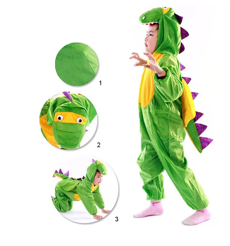Halloween Children Dinosaur Costume Boy Dragon Costume Party Kid's Fancy Animal cloting Cute cloths