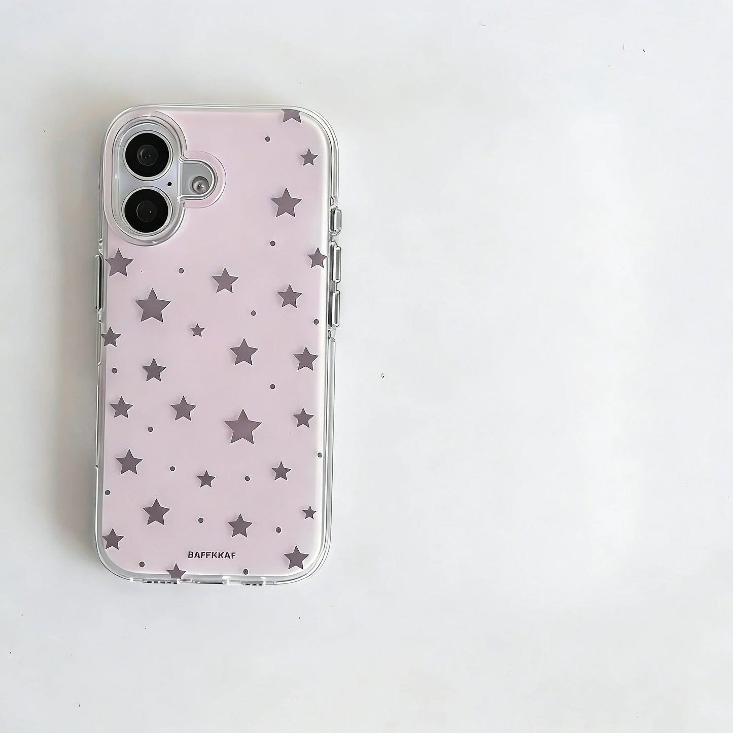 ins wind solid color star Phone Case for iPhone 17e 17 16e 16 15 14 13 12 11 Pro Max Xs XR XSMax Air Plus Feather Texture Cover