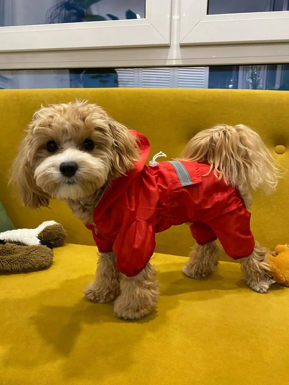 Dog Raincoat Puppy Rain Coat with Hood Reflective Waterproof Dog Clothes Soft Breathable Pet Cat Small Dog Rainwear XS - 5XL