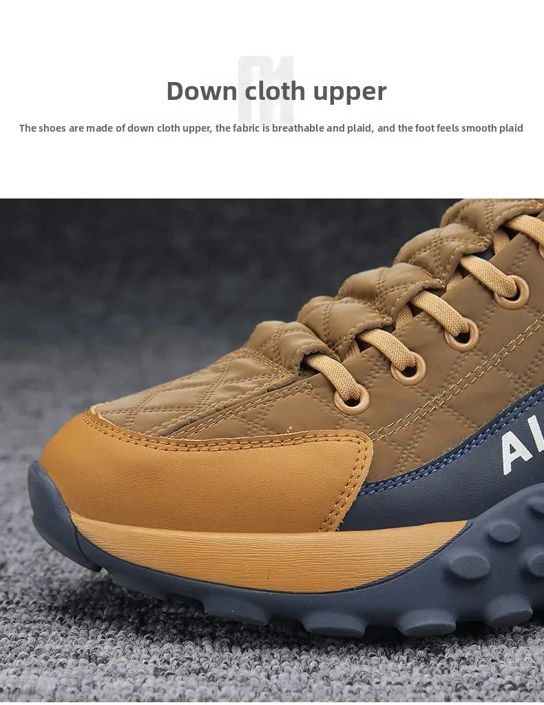 Men's Spring New Sport Shoes Casual Classic Trendy Thick Bottom Leisure Shoes Breathable Microfiber Upgraded Spring Autumn