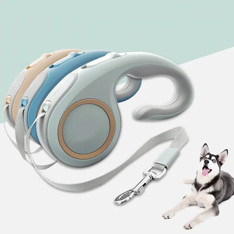 3/5m Nylon Dog Leash Automatic Retractable Durable Lead Automatic Retractable Traction Flexible Small Medium Dogs Pet Products