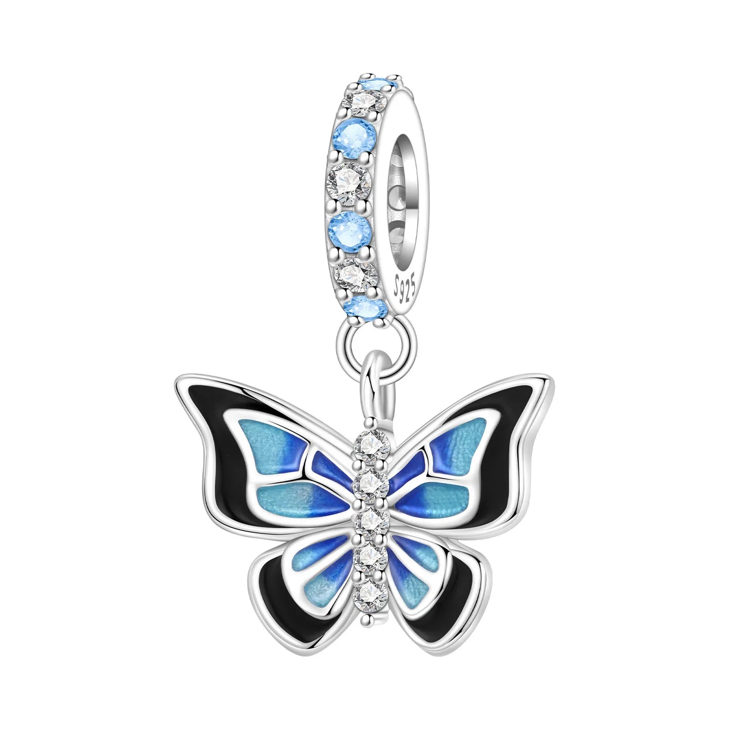 925 Sterling Silver Plated Bee Sunflower Butterfly Charm Pendant Fine Jewelry Women DIY Bracelet Necklace Birthday Party Gift