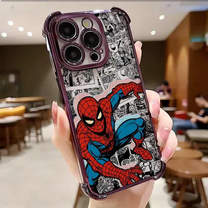 Cool Hero Spiders-man Phone Case For iPhone 17 17e 16e 16 15 14 13 12 11 Pro Max X XR XSMax 7 8 Mini Air Plus Anti-Fall Airabag
