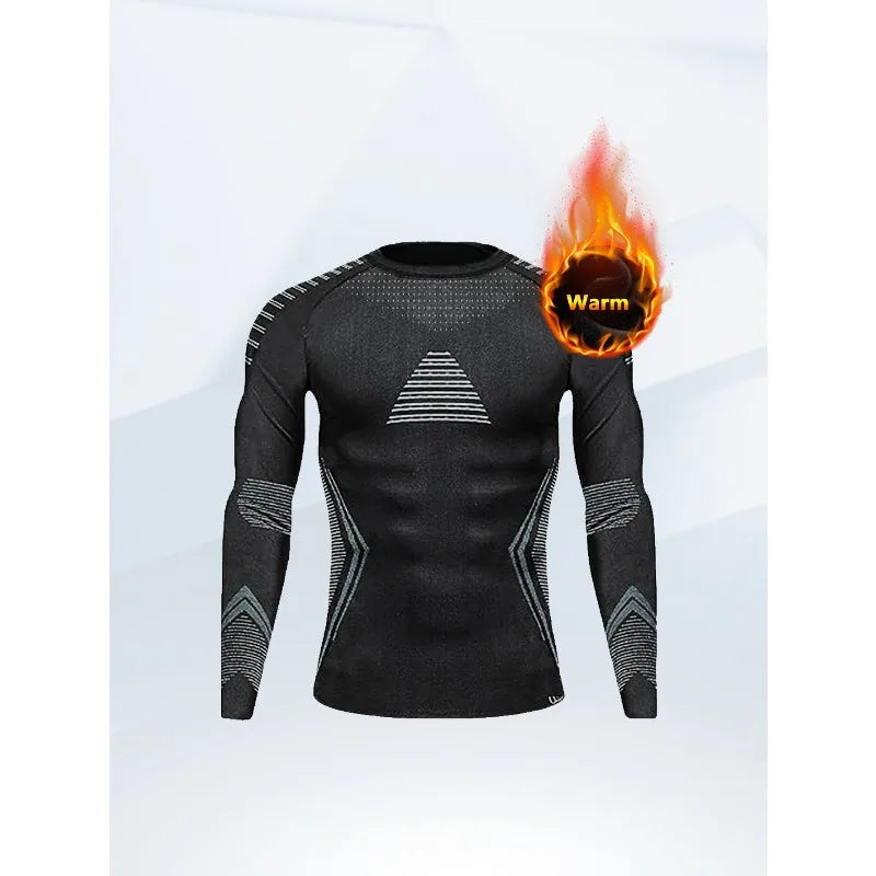 Outdoor Skiing Quick-drying Clothes Running Jumping Skiing Sportswear Moisture-wicking Thermal Underwear Functional Set