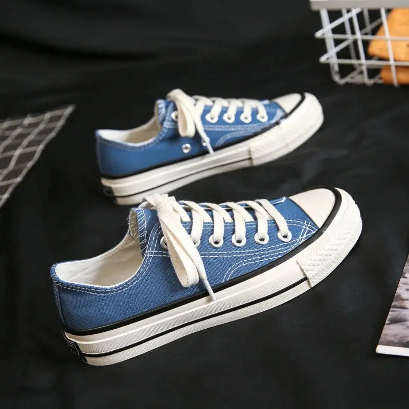 Women's Canvas Shoes Spring Autumn Universal Platform Flat Heel Synthetic Inner Material Rubber Sole Magic Tape Casual Shoes