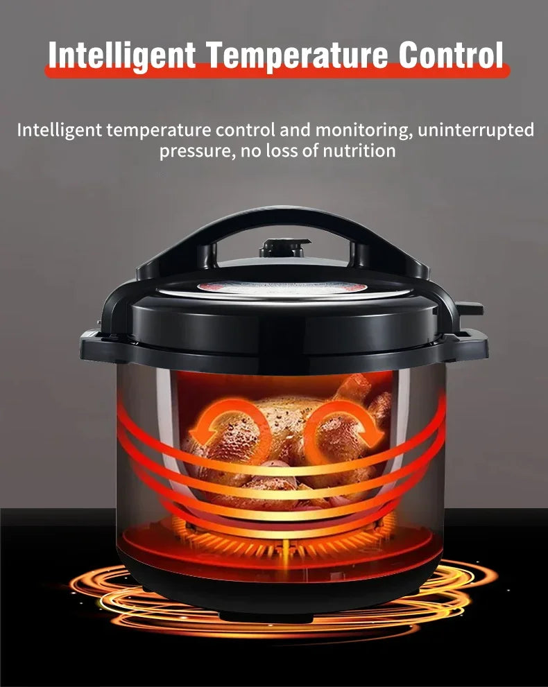 5L Electric Pressure Cooker Stainless steel Smart Multicooker for Kitchen Slow Cooker Rice Cooker Steam Pot Food Warmer 220V